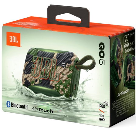 JBL Go 5 Altavoz Bluetooth Portátil 4.8W IP68 Resistente Agua y Polvo - Squad
